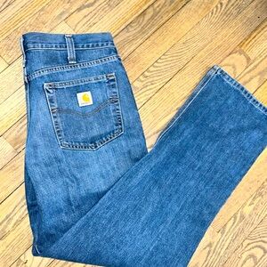 Carhartt 34 x 32 Jeans Relaxed Fit Straight Leg